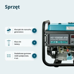 AGREGAT BENZYNOWY 8 KW 1F ATS