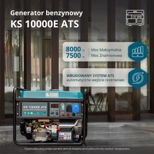 AGREGAT BENZYNOWY 8 KW 1F ATS