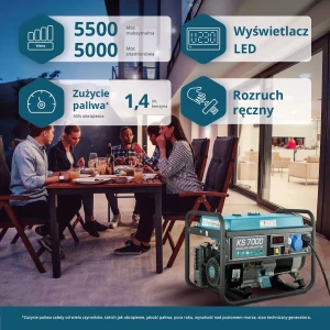 AGREGAT BENZYNOWY 1F 5,5 KW